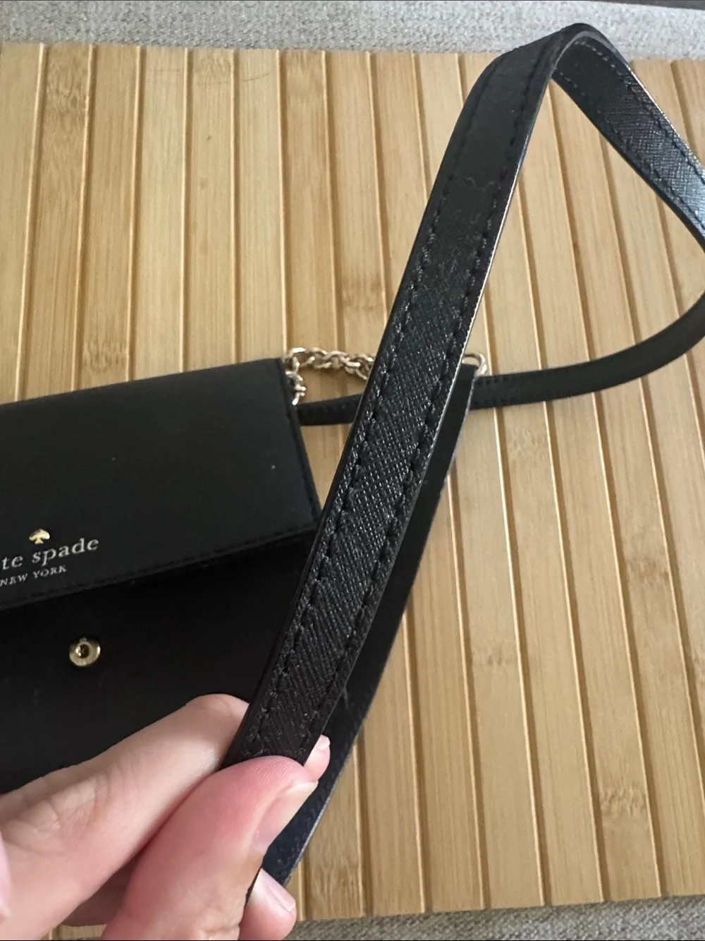 KATE SPADE Cedar Street Cami Crossbody Bag Black Women Size Small Everyday